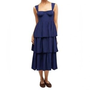 WeWoreWhat Corset Maxi - Size 0 - Navy - NWT